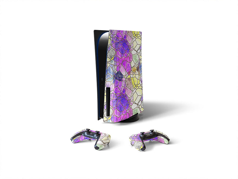 pizza edge mosaic Sony PS5 DIY Skin