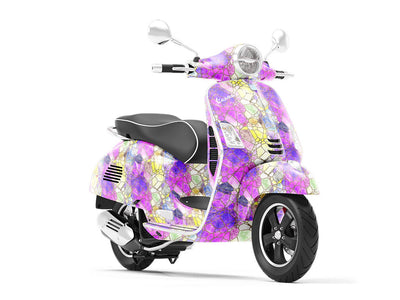 Pizza Edge Mosaic Vespa Scooter Wrap Film
