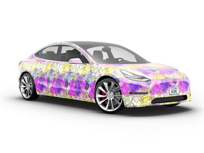 Pizza Edge Mosaic Vehicle Vinyl Wrap