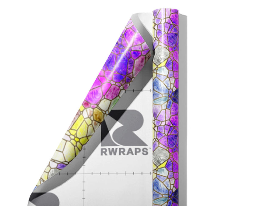Pizza Edge Mosaic Wrap Film Sheets~Rwraps Series 914 Pizza Edge Mosaic Scrolled Sheet~3