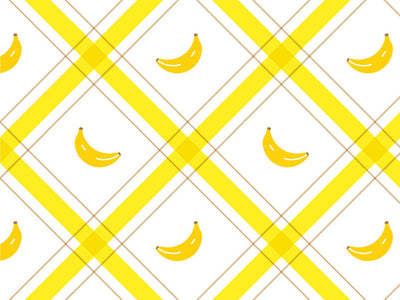 Plaid Plantains Fruit Vinyl Wrap Pattern~Rwraps Series 914 Digitally Printed Vinyl Wrap~0