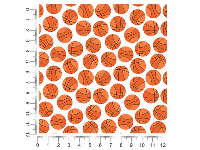 plain basketballs sport 1ft x 1ft Craft Sheets