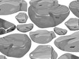 Plain Grey Cobblestone Vinyl Wrap Pattern~Rwraps Series 914 Digitally Printed Vinyl Wrap~0