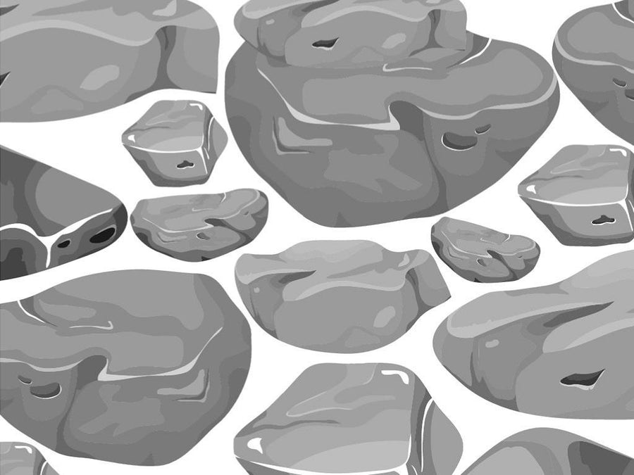 Plain Grey Cobblestone Vinyl Wrap Pattern~Rwraps Series 914 Digitally Printed Vinyl Wrap~0