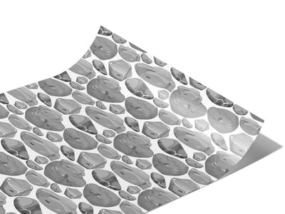 Plain Grey Cobblestone Vinyl Wraps~Rwraps Series 914 Digitally Printed Vinyl Wrap~1