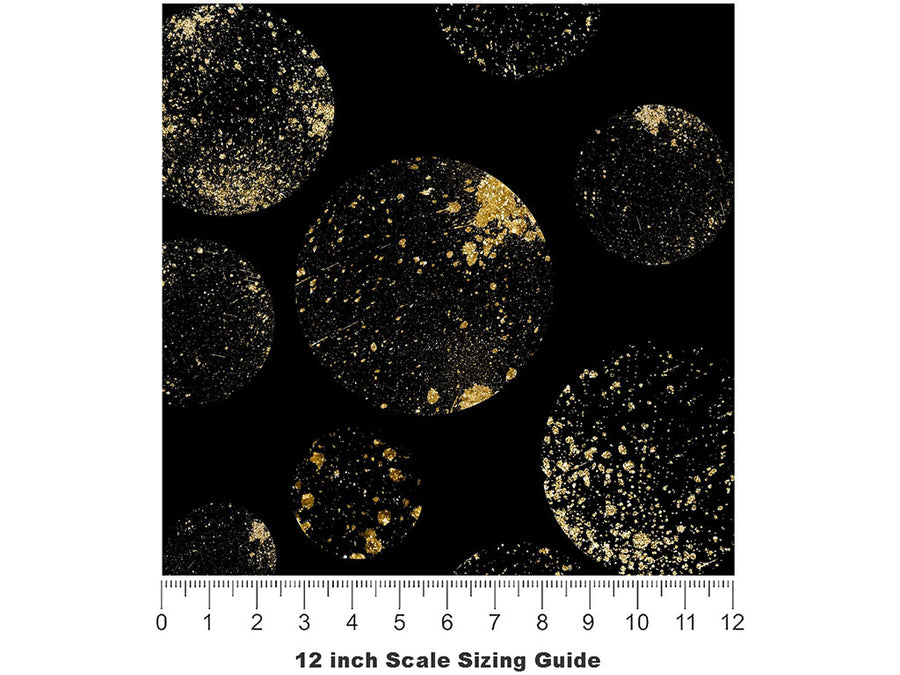 Planetary Darkness Astrology Vinyl Film Pattern Size 12 inch Scale~Rwraps Planetary Darkness Astrology Sizing Chart~2