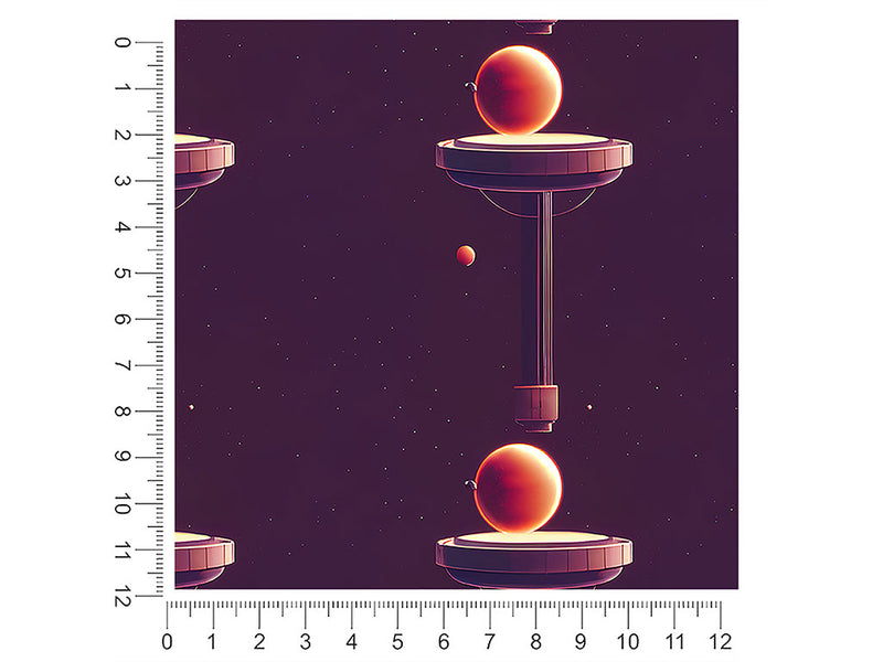 planetary pillars science fiction 1ft x 1ft Craft Sheets