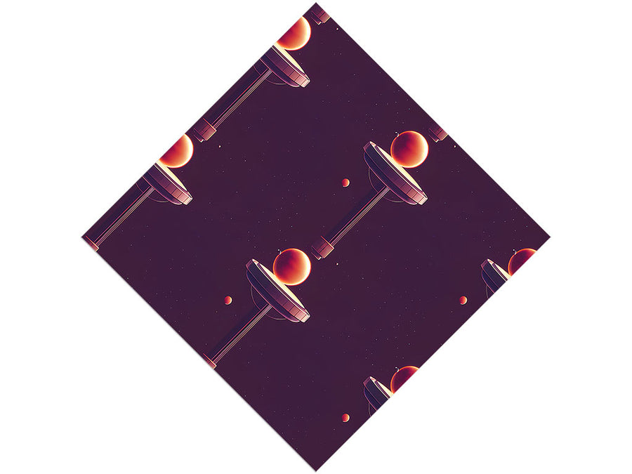 Planetary Pillars Science Fiction Vinyl Wrap Pattern