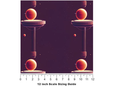 Planetary Pillars Science Fiction Vinyl Film Pattern Size 12 inch Scale~Rwraps Planetary Pillars Science Fiction Sizing Chart~2