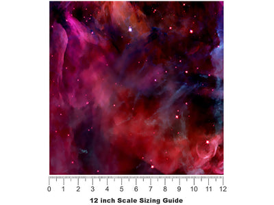 Planetary Protection Science Fiction Vinyl Film Pattern Size 12 inch Scale~Rwraps Planetary Protection Science Fiction Sizing Chart~2