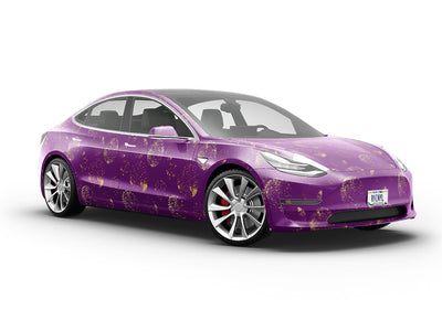Planetary Purple Astrology Vehicle Vinyl Wrap