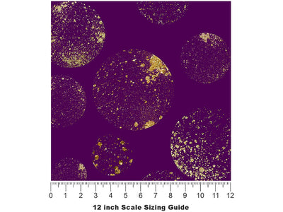 Planetary Purple Astrology Vinyl Film Pattern Size 12 inch Scale~Rwraps Planetary Purple Astrology Sizing Chart~2