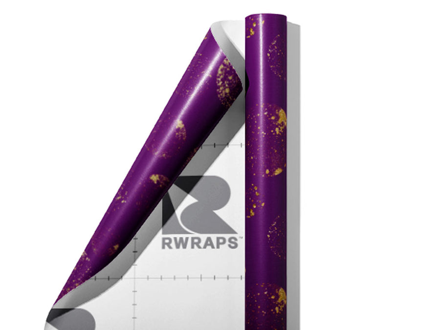 Planetary Purple Astrology Wrap Film Sheets~Rwraps Series 914 Planetary Purple Astrology Scrolled Sheet~3
