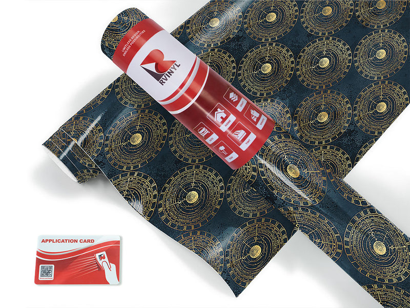 planetary timestamps steampunk Craft Vinyl Roll