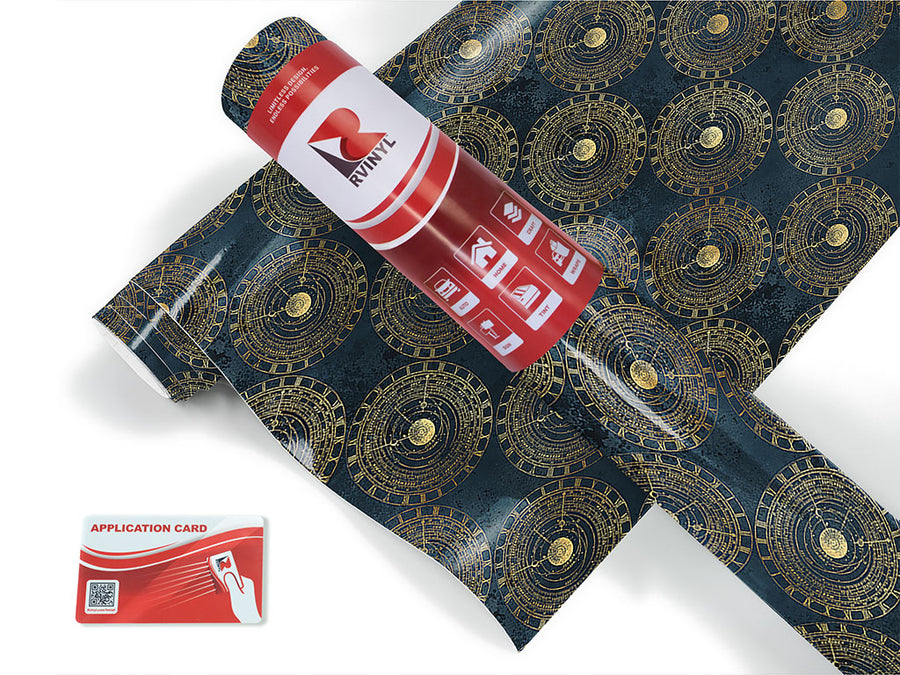 planetary timestamps steampunk Craft Vinyl Roll