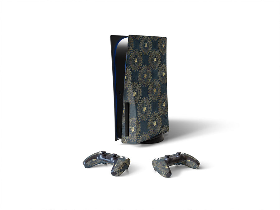 planetary timestamps steampunk Sony PS5 DIY Skin