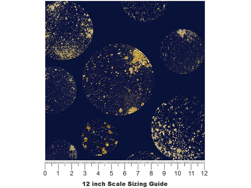 Planetary Twilight Astrology Vinyl Film Pattern Size 12 inch Scale~Rwraps Planetary Twilight Astrology Sizing Chart~2
