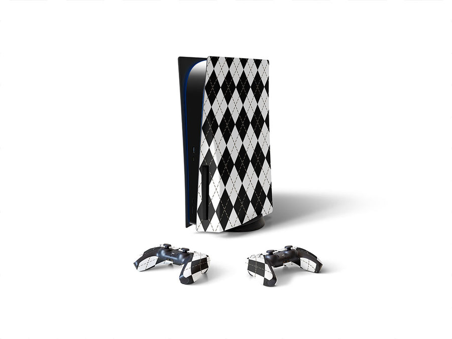 play checkers argyle Sony PS5 DIY Skin