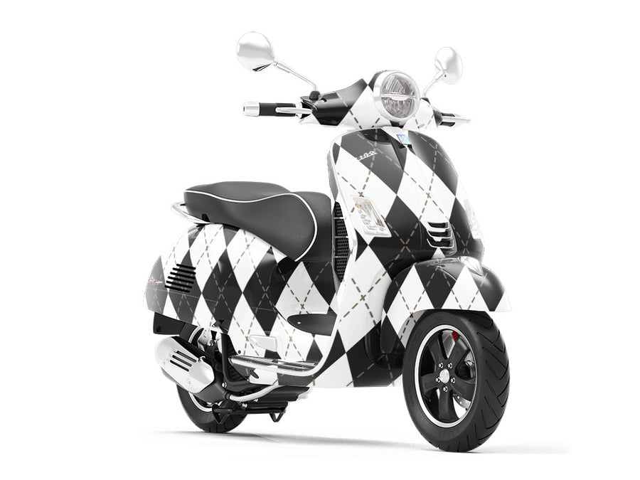 Play Checkers Argyle Vespa Scooter Wrap Film