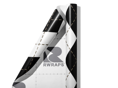 Play Checkers Argyle Wrap Film Sheets~Rwraps Series 914 Play Checkers Argyle Scrolled Sheet~3