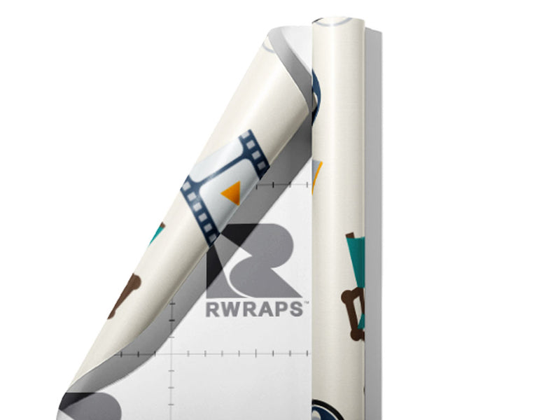 Playback Start Movie Wrap Film Sheets~Rwraps Series 914 Playback Start Movie Scrolled Sheet~3
