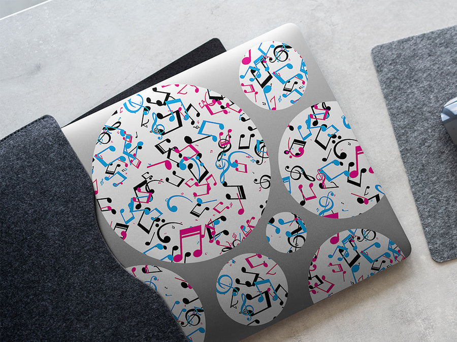 playful notes music DIY Laptop Stickers