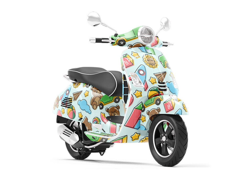 Playroom Fun Toy Room Vespa Scooter Wrap Film