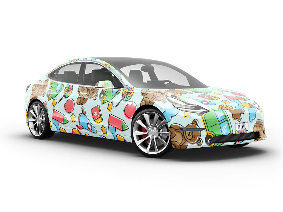 Playroom Fun Toy Room Vehicle Vinyl Wrap