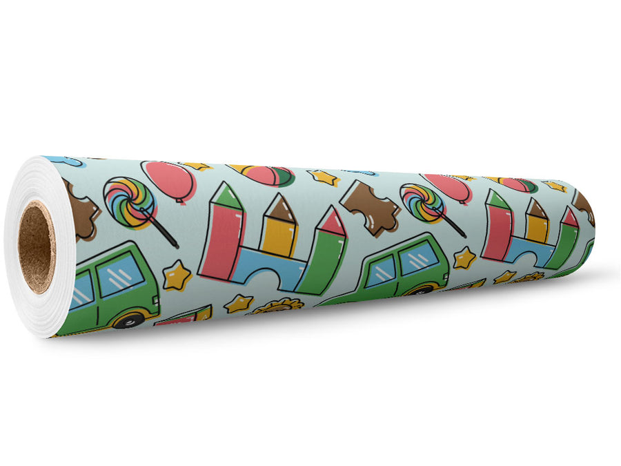 Playroom Fun Toy Room Wrap Film Wholesale Roll~Rwraps Series 914 Digitally Printed Vinyl Roll~5