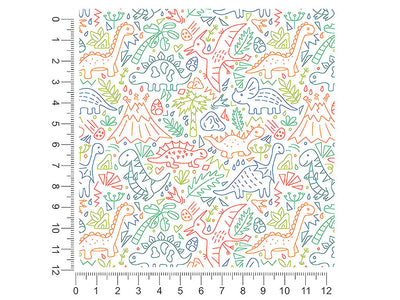playroom pals dinosaur 1ft x 1ft Craft Sheets