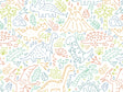 Playroom Pals Dinosaur Vinyl Wrap Pattern~Rwraps Series 914 Digitally Printed Vinyl Wrap~0