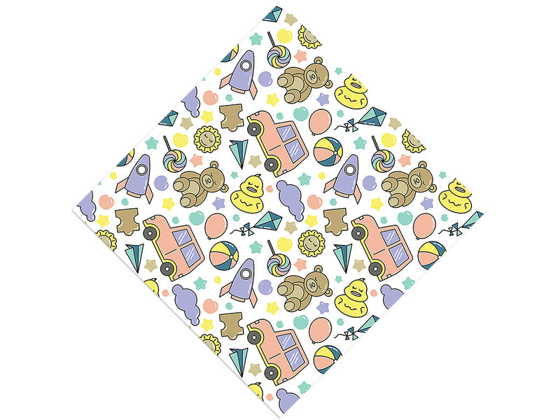 Playroom Pastels Toy Room Vinyl Wrap Pattern