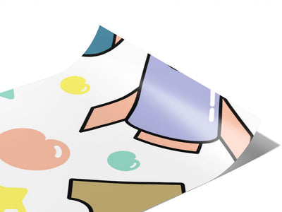 Playroom Pastels Toy Room Vinyl Wraps~Rwraps Series 914 Digitally Printed Vinyl Wrap~0