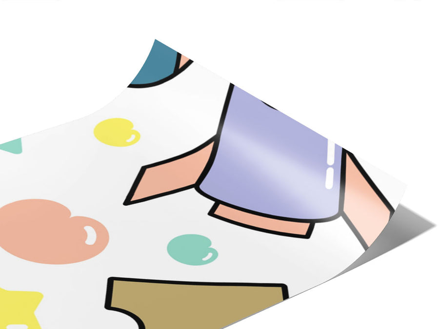 Playroom Pastels Toy Room Vinyl Wraps~Rwraps Series 914 Digitally Printed Vinyl Wrap~0