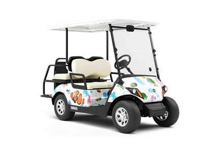 Pleasant Habitat Marine Life Wrapped Golf Cart