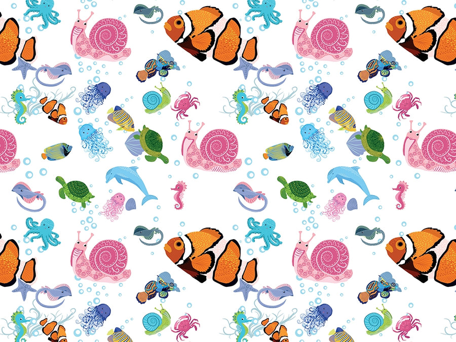 Pleasant Habitat Marine Life Vinyl Wrap Pattern~Rwraps Series 914 Digitally Printed Vinyl Wrap~0