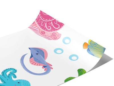 Pleasant Habitat Marine Life Vinyl Wraps~Rwraps Series 914 Digitally Printed Vinyl Wrap~0
