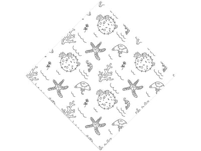 Pleasant Puffer Marine Life Vinyl Wrap Pattern