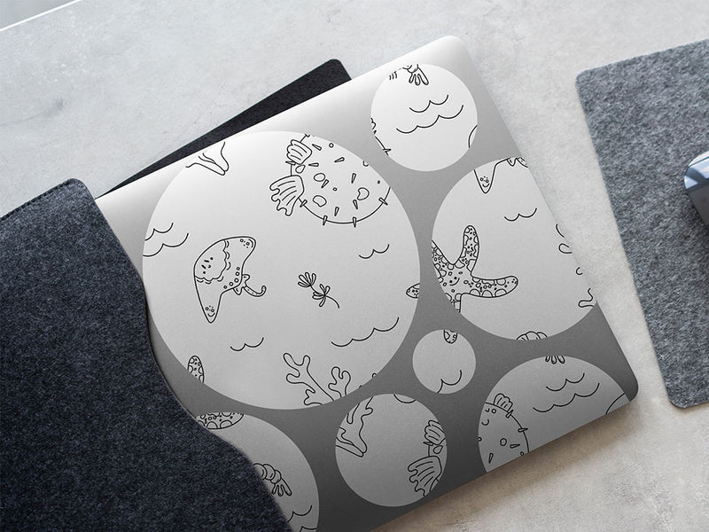 pleasant puffer salt water DIY Laptop Stickers