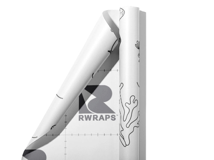 Pleasant Puffer Marine Life Wrap Film Sheets~Rwraps Series 914 Pleasant Puffer Marine Life Scrolled Sheet~3
