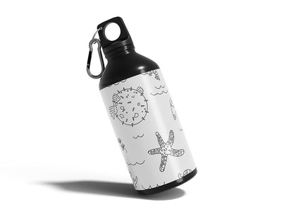 pleasant puffer salt water Water Bottle DIY Stickers