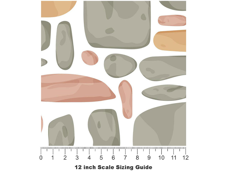Pleasing Palette Cobblestone Vinyl Film Pattern Size 12 inch Scale~Rwraps Pleasing Palette Cobblestone Sizing Chart~3