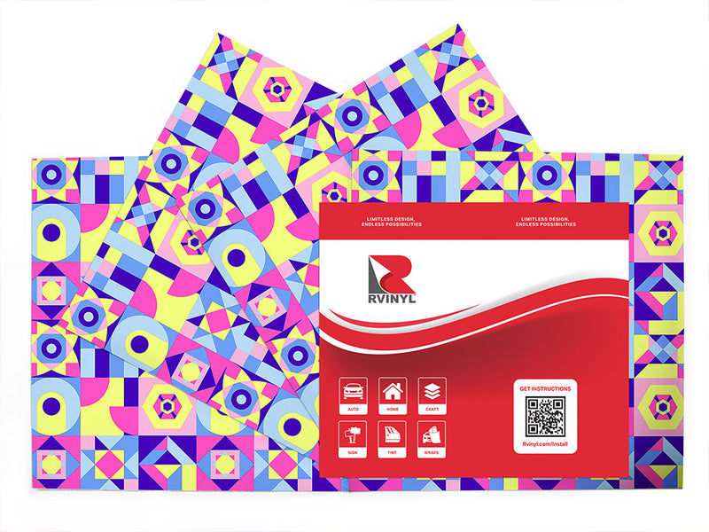 pleasure boat mosaic Craft Vinyl Sheet Pack