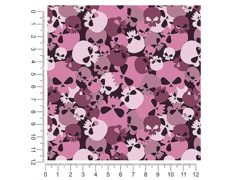 plum calvaria skull and bones 1ft x 1ft Craft Sheets