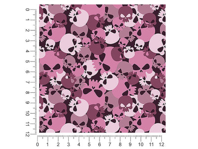 plum calvaria skull and bones 1ft x 1ft Craft Sheets