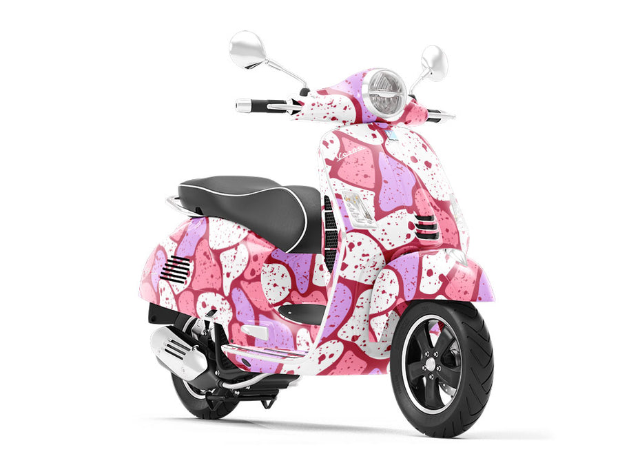 Plum  Cobblestone Vespa Scooter Wrap Film