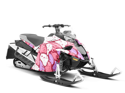 Plum  Cobblestone Custom Wrapped Snowmobile