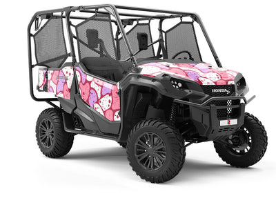Plum  Cobblestone Utility Vehicle Vinyl Wrap