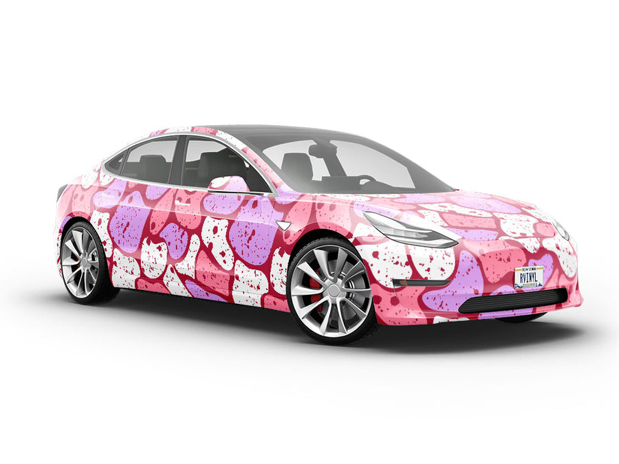 Plum  Cobblestone Vehicle Vinyl Wrap