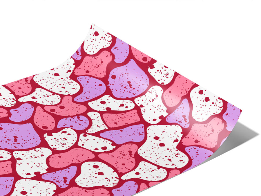 Plum  Cobblestone Vinyl Wraps~Rwraps Series 914 Digitally Printed Vinyl Wrap~1